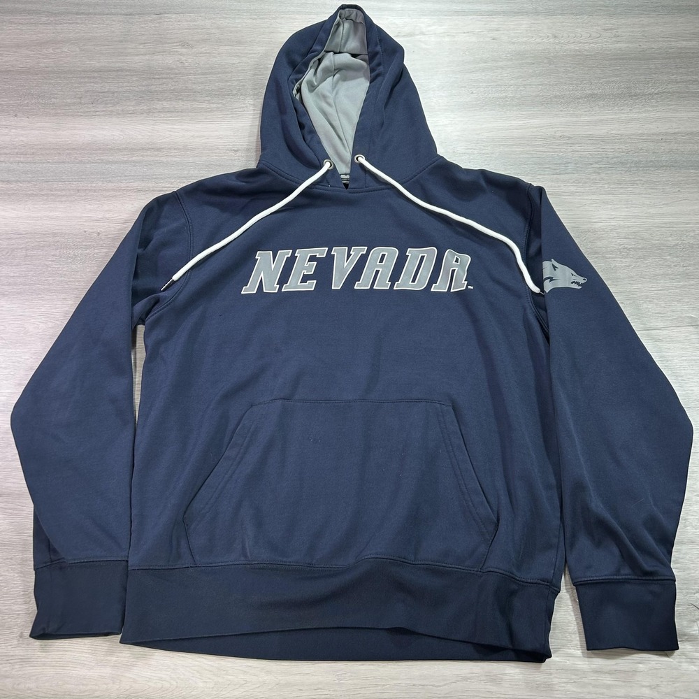 Nevada Wolf Pack Hoodie Mens Large Stadium Athletics Pullover Sweatshirt‎ NCAA